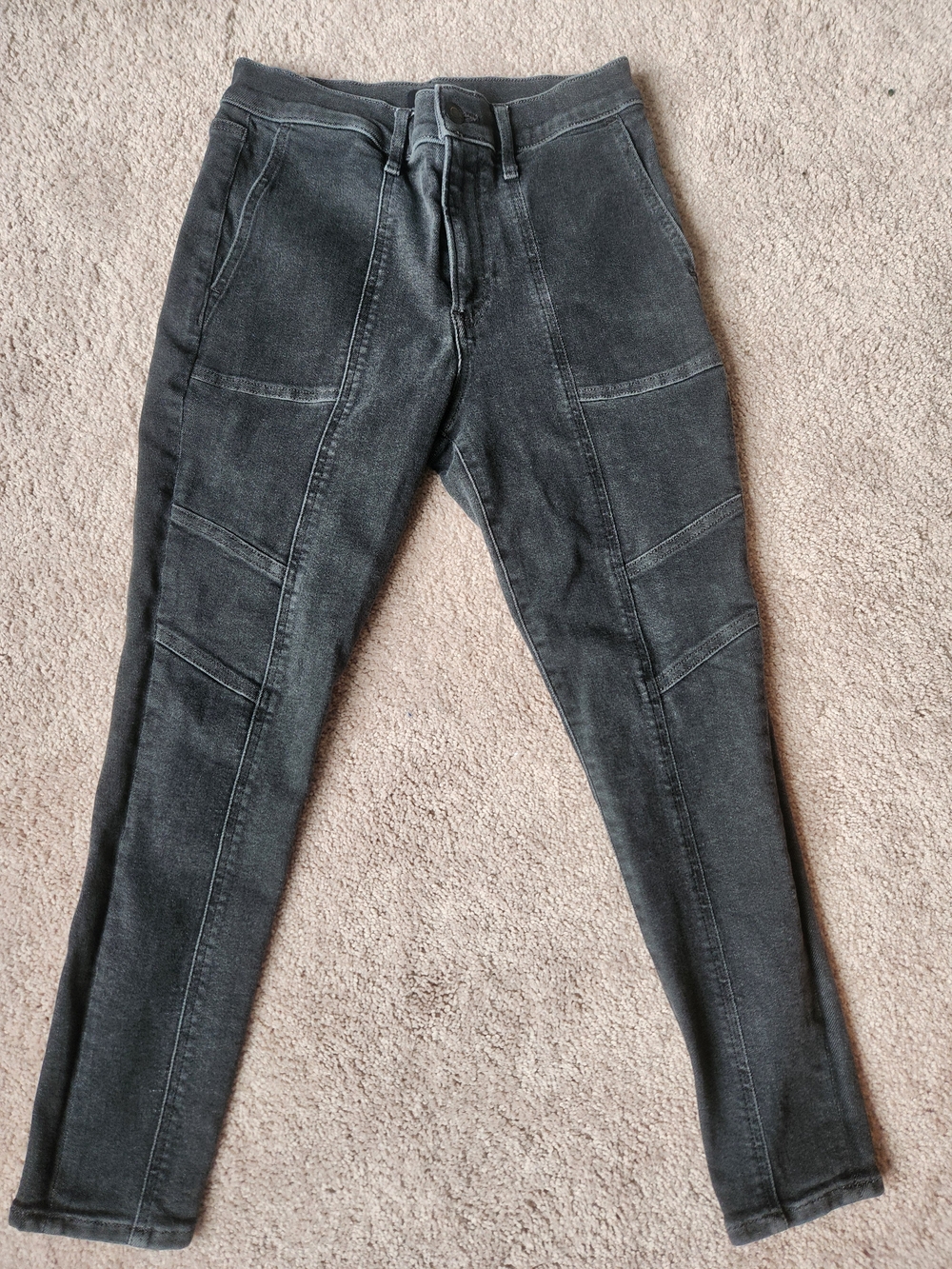 Express Women's Charcoal Skinny Jeans